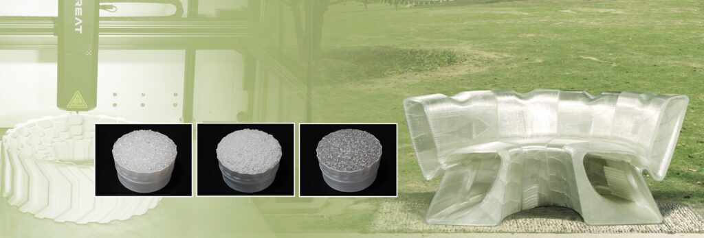 Plastic pellet Materials 3d printed furniture