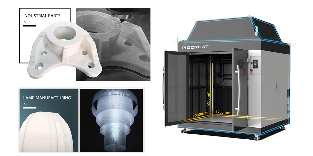 Can the manufacturing industry use industrial 3D printers to form large-scale manufacturing?